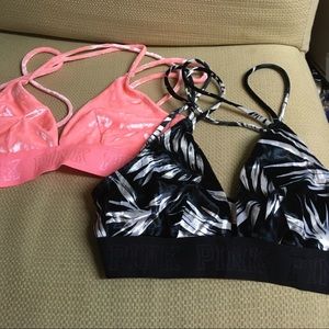 2 VSX velvet bras